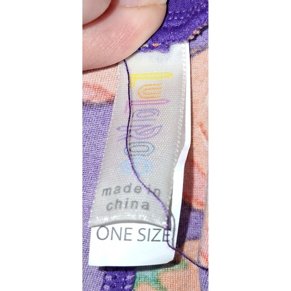 Lularoe One Size Leggings Black Background Colorful Hamburgers - Picture 3 of 4